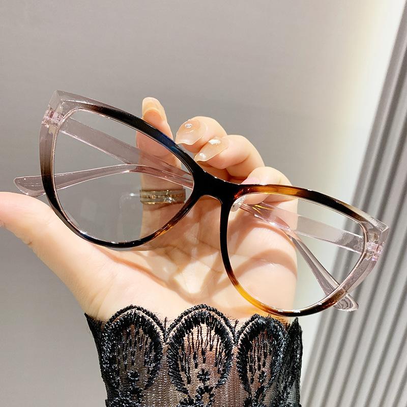 Vintage Cat-eye Round Face Rectangular Frame Glasses Frame For Women With Myopia.9637