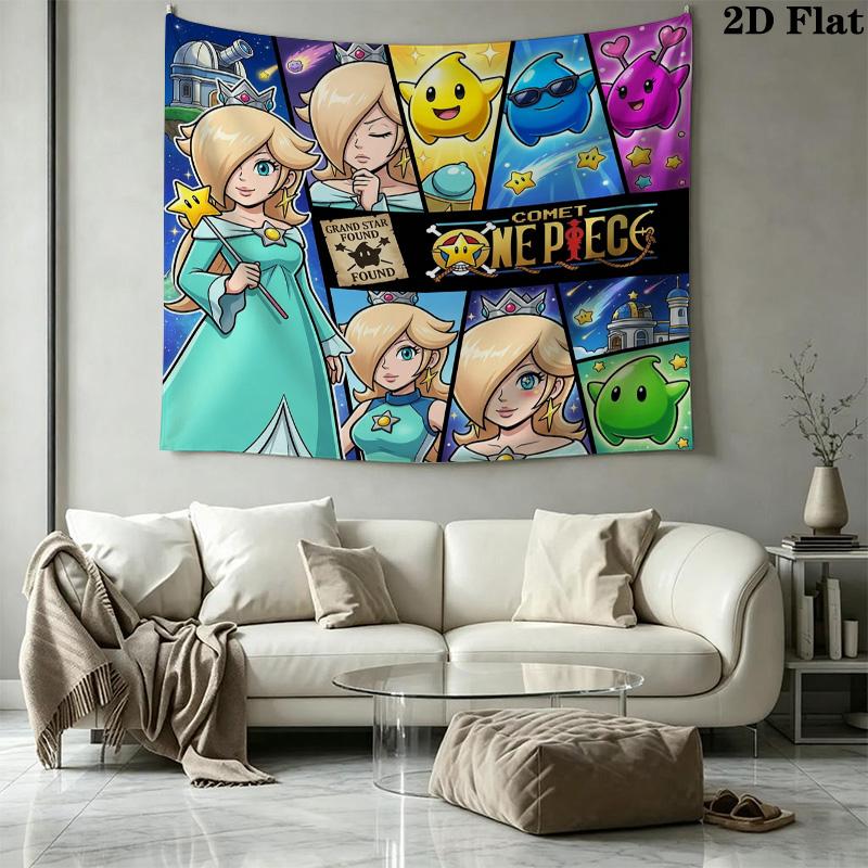 Super Mario Poster Wall Tapestry Aesthetic Wall Hanging Printed Fabric Blanket Decorative Tapestries For Bedroom Living Room Home Decor