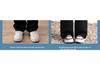 Women's Plus Size Black Ice Silk Wide-Leg Summer Pants - Loose, Slimming, High Elastic, Cool Straight-Leg Design.