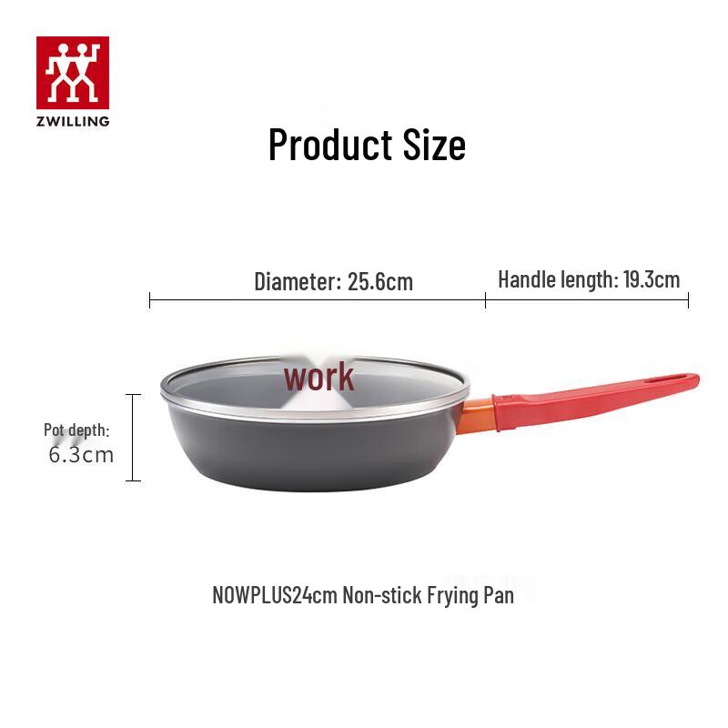 Zwilling NOWplus 24cm Black Non-Stick Frying & Stir-Fry Pan Set