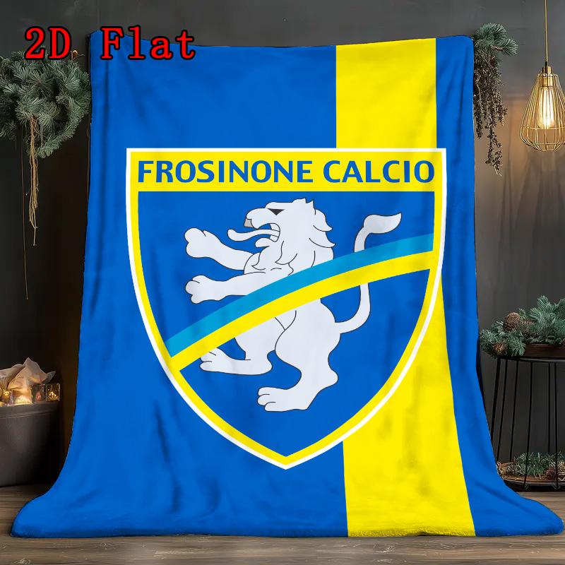 Frosinone 2D Flat Pattern Flannel Blanket High quality All Seasons Warmth and Comfort Perfect for Christmas Gifts.