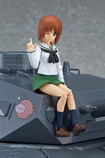 Figma Girls Panzer Nishizumiho Uniform malt bevegelig figur & ver. Ikke-skala ABS&PVC