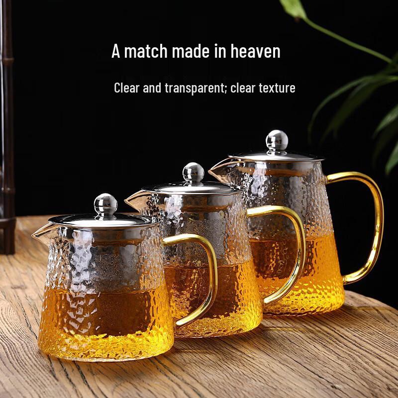 MUTTI Hammered Glass Teapot Set