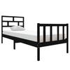 Solid Wood Bed Black Pine 75 x 190 cm