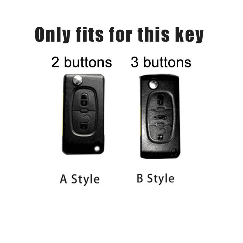 New Fashion TPU Car Smart Remote Key Case Cover Holder Shell For Peugeot 308 207 307 3008 5008 Protector Keychain Accessories DY4HY