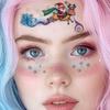 Christmas Makeup Tattoo Stickers Cartoon Santa Claus, Elk Temporary Face Tattoo Stickers