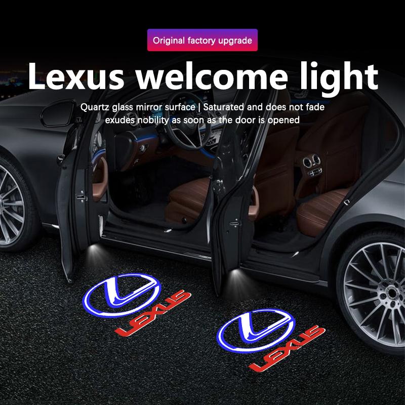 Led Car Door Welcome Light Logo Laser Projector Lamps Lexus ES RX GX UX LS LX ES250 ES300 ES350 RX300 LX450 LX470 LX570 RCF