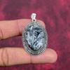 Pinolith Jaspis 925 Sterling Silber Anhänger, handgefertigter Edelstein Anhänger Schmuck, Geschenke für Frau Brandneuer Anhänger