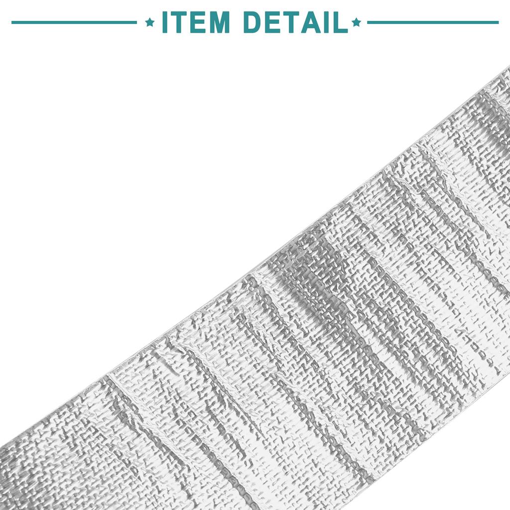 ACROPIX Fiberglas-Wickelband Thermische Barriereband Rolle Barriereband Auspuffrohrschutz-Wickelband 5cm x 15m Silberfarben 1 Stück