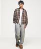 SIGNATURE Crop Check Shirt [Brown]