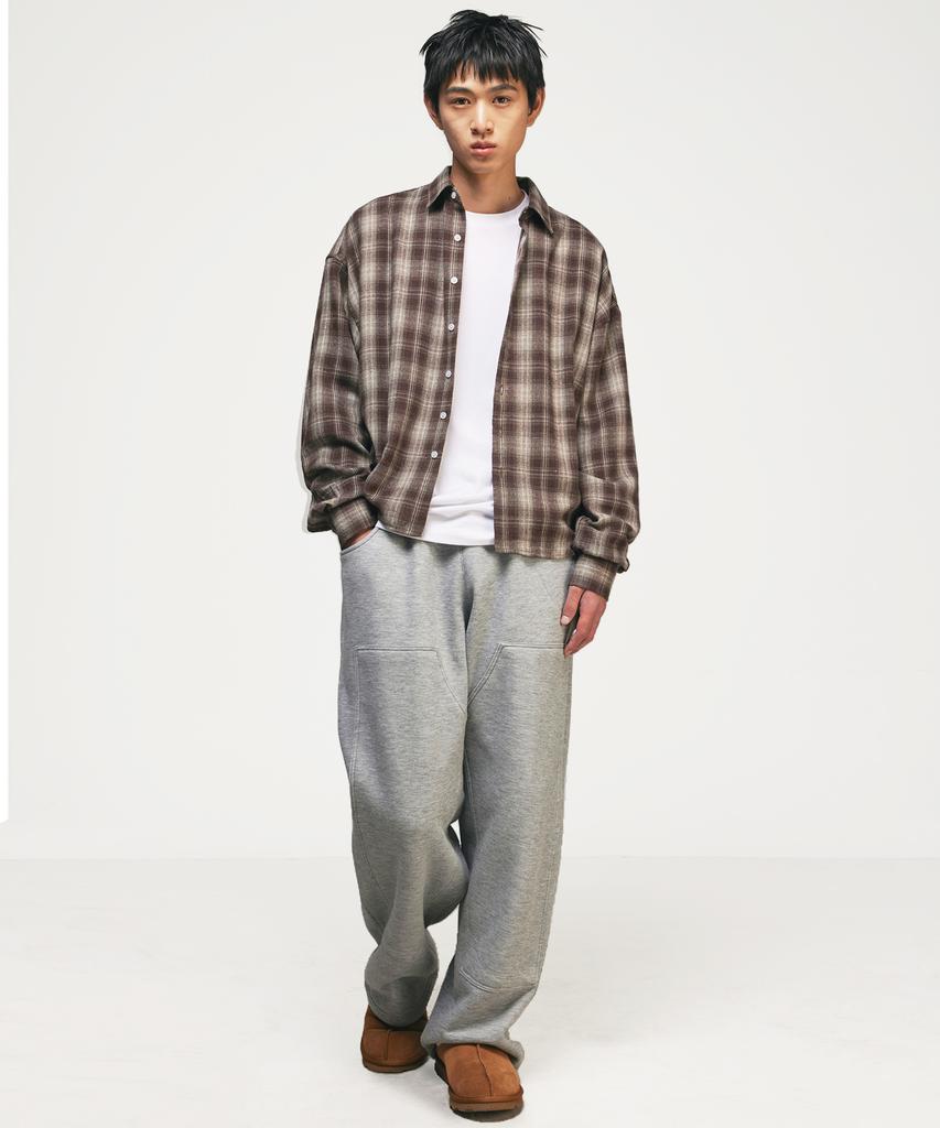 SIGNATURE Crop Check Shirt [Brown]