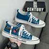 Men's shoes spring 2025 new breathable canvas shoes men's versatile casual board shoes youth sports trendy shoes