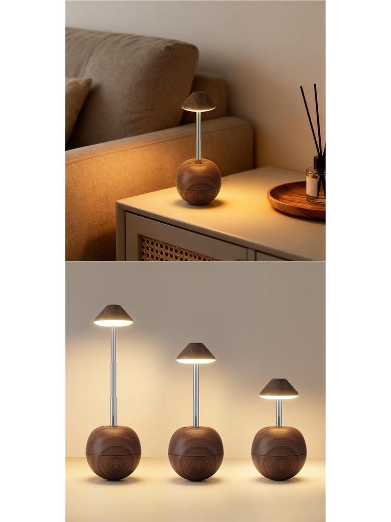 Rechargeable LED Table Lamp with Remote & Touch Control for Bedside and Hotel Decor