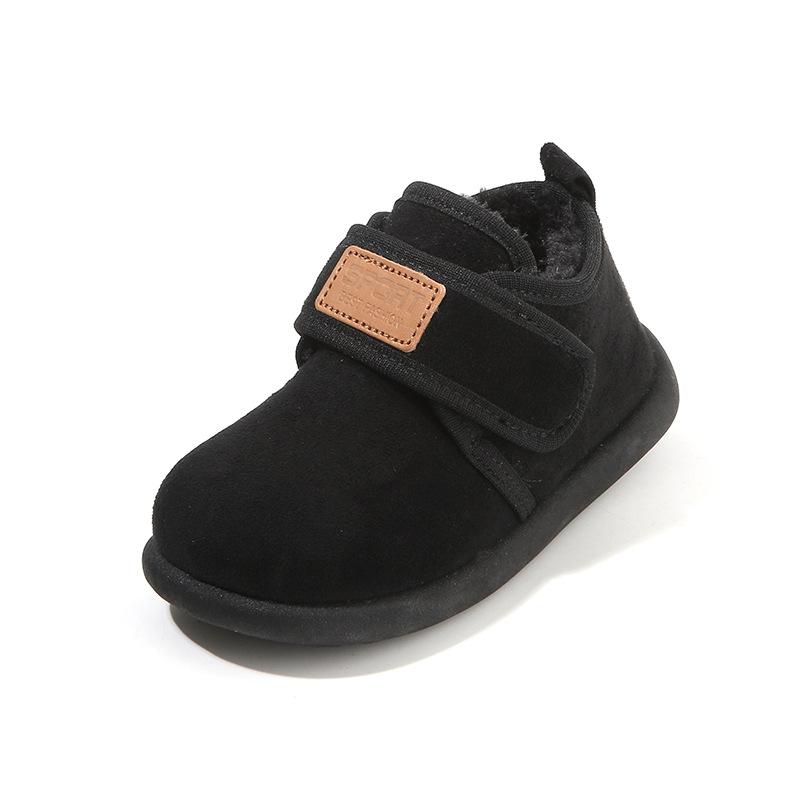 Children's Snow Boots, Boys' Short Boots with Padding, Girls' Cotton Boots, Baby Cotton Shoes