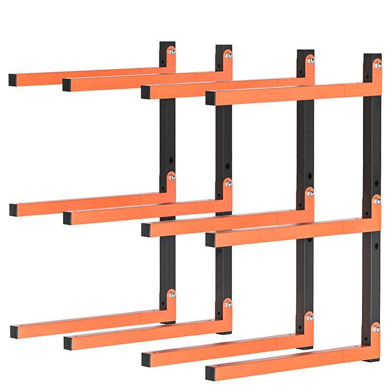 Suport pentru lemne de foc pliabil, de mare capacitate, montat pe perete, cu rafturi pe mai multe niveluri