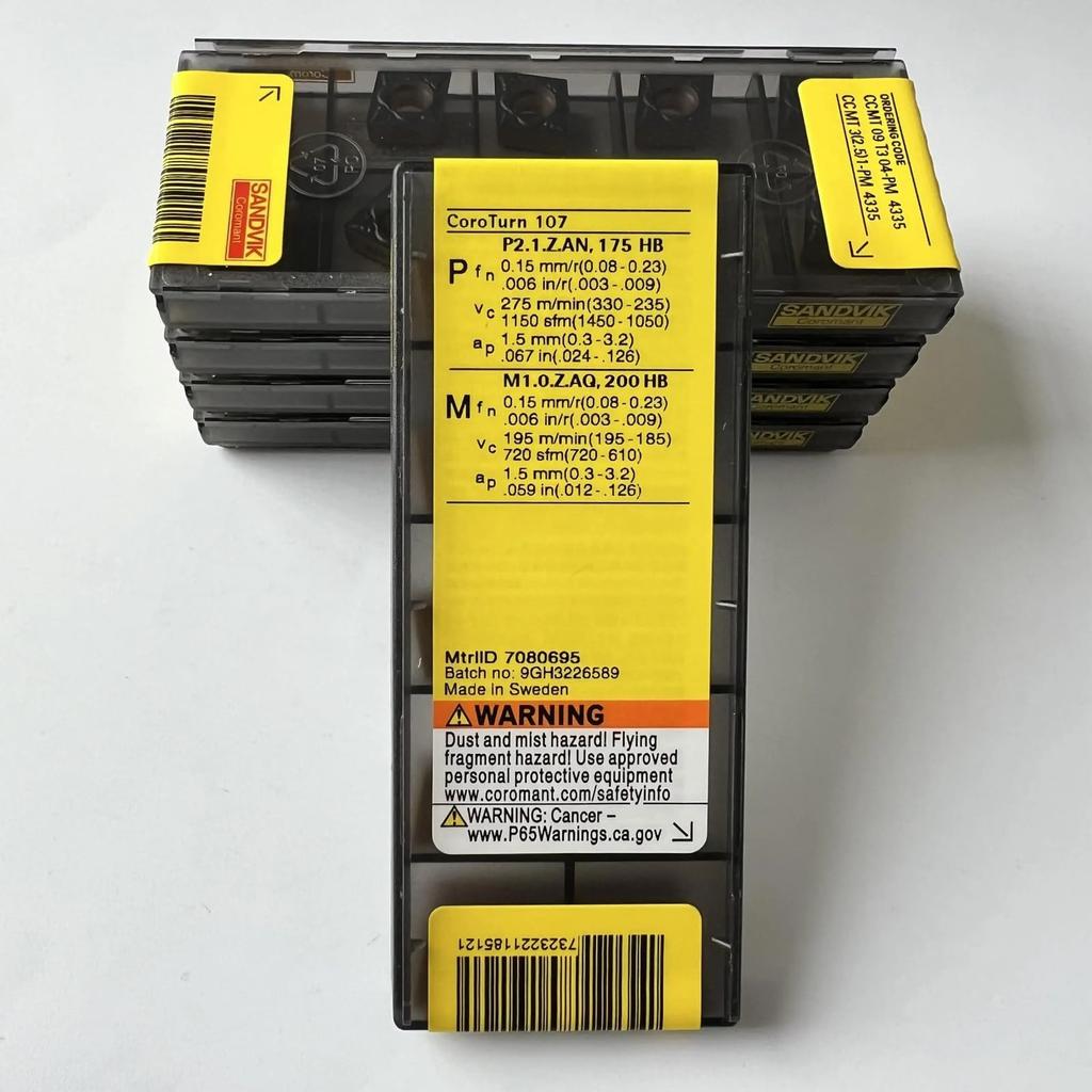 Original Sandvik / CCMT09T304-PM 4335 /CNC CARBIDE tool blade 10 Pcs