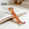 Cat Design Bookmark 5Pcs Acrylic Long Bookmark, Book Mark for Reading Women & Accessory Men, Decorative Kitten Page Marker, Gifts Readers Lovers Lover