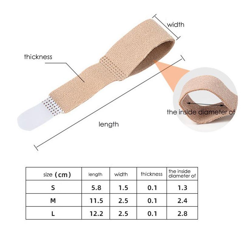 Stoff Zehenfinger Strecker Hammerzehe Hallux Valgus Korrektur Bandage Zehenspreizer Schiene Wickel Fußdehner Pflege Werkzeug