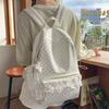Schoolbag Korean ins College Wind Polka Dot High Value Middle School Student School Bag Sweet Lace Soft Girl Wind Travel Backpack