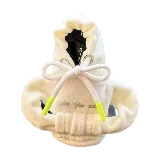 Christmas Gear Shift Hoodie Cozy Car Shift Knob Cover Gear Shift Knob Sleeve for Cars Soft Plush Gear Stick Costume for Most Vehicles