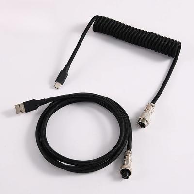 Câble Connecteur Aviation LANO GX12 USB2.0 Type C Fil de Données Alimentation pour Clavier Mécanique Gaming Accessoires PC Ordinateur