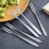 Frukt- och dessertgafflar i rostfritt stål (100-pack)