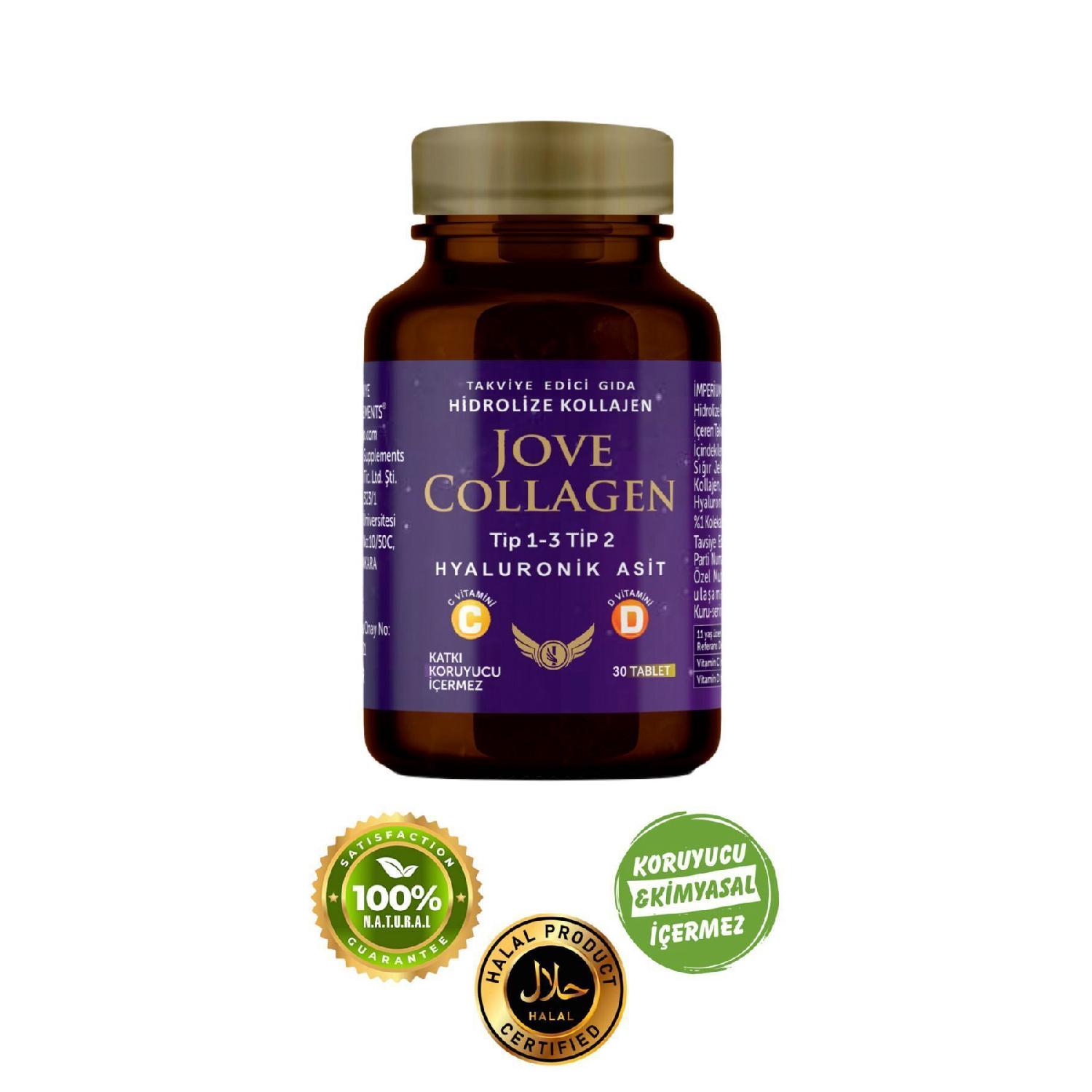 

Type 1-2-3 Hydrolyzed Collagen C And D3 Hyaluronic Acid 30 Capsules