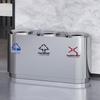 Jundingying MX-T38 Stainless Steel Swing Lid Trash Can