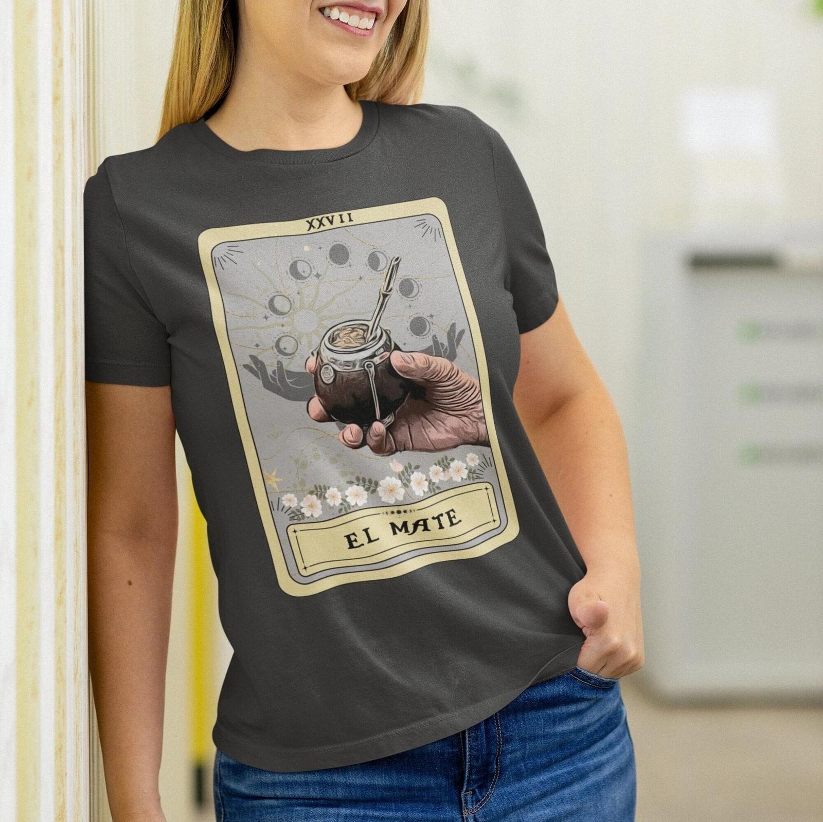 El Mate Tarot Card Shirt, Yerba Mate Lover L