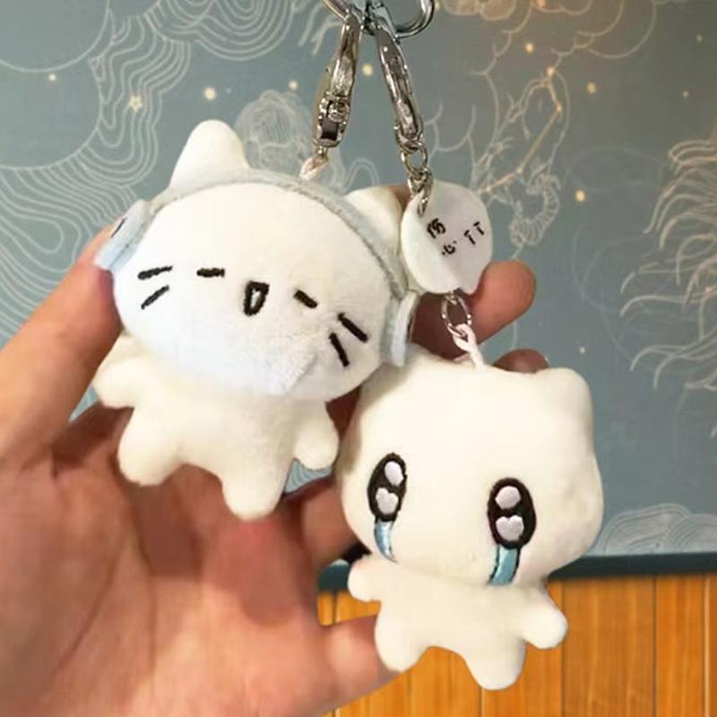 Stuffed Animals Plush Cute Cat Backpack Pendant Doll Girl Heart Super Cute Keychain Brithday Gift For Best Friend Or Children