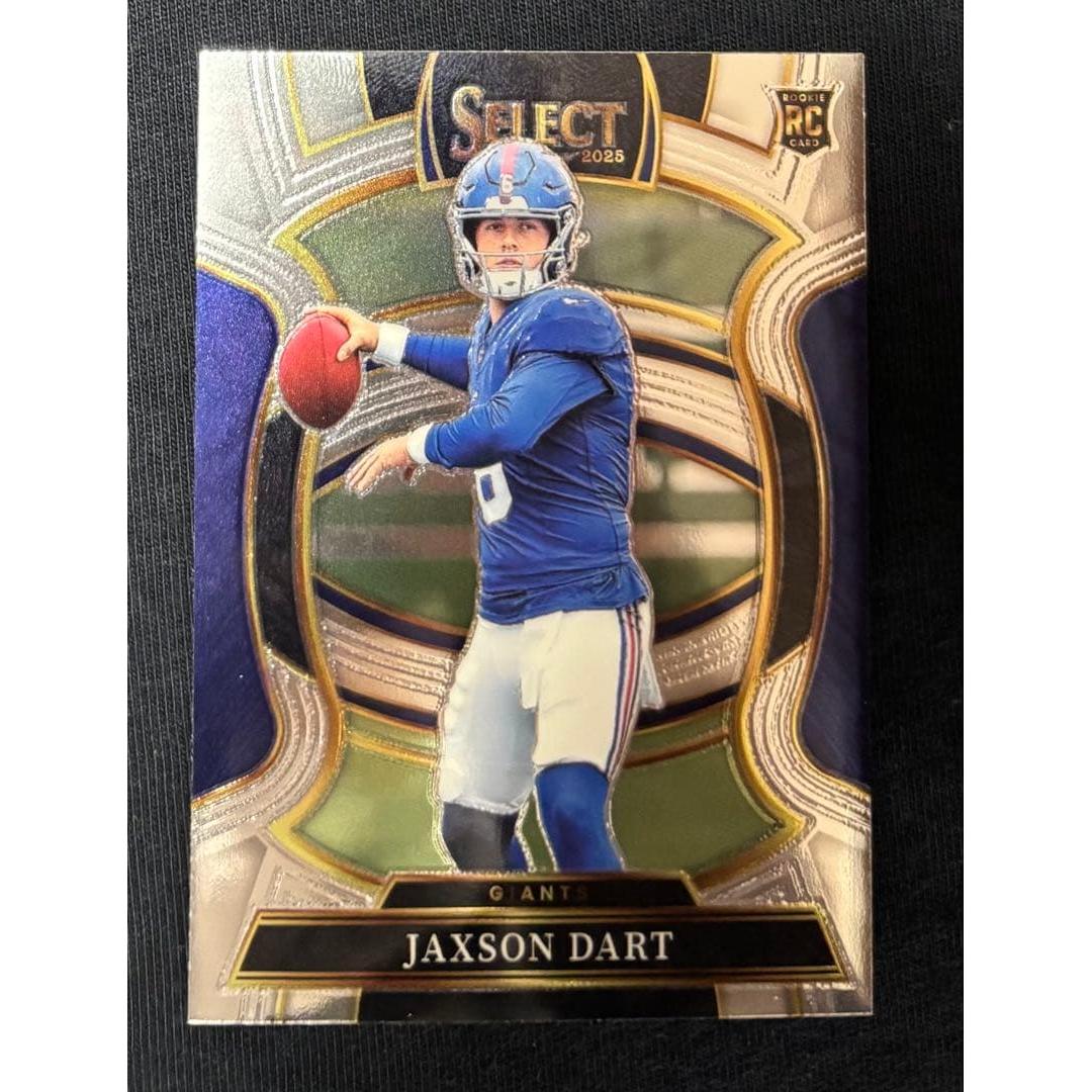 Used Jaxson Dart Rookie Select NFL Card Giants