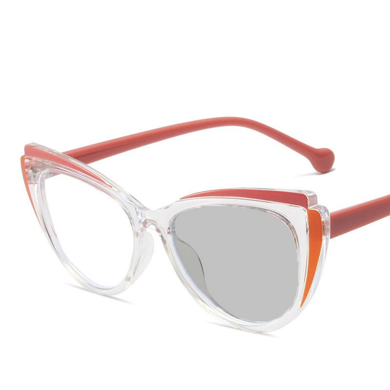 

Уличные фотохромные очки для чтения Модные очки «кошачий глаз» с защитой от синего света для дальнозоркости для женщин и мужчин +2.0 4.0