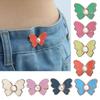 Fashion Butterfly Jean Button Adjustable Waist Buckle Extender Detachable Tighten Attacher Pins Waist Closing Artifact