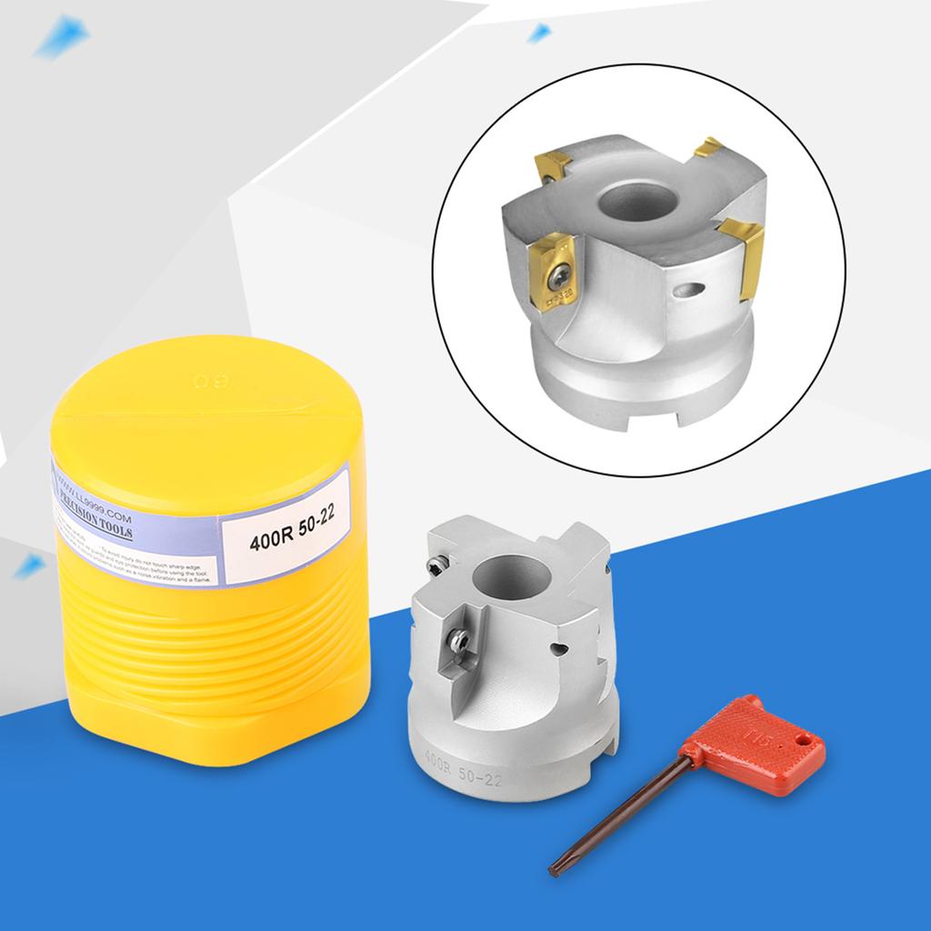 BAP400R 50 22 4T 90 Degree Right Angle Shoulder Face Mill Head CNC Milling Cutter