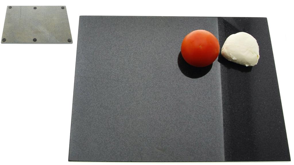 STONE MARBLE SERVING BOARD 30x40cm SOLID BLACK