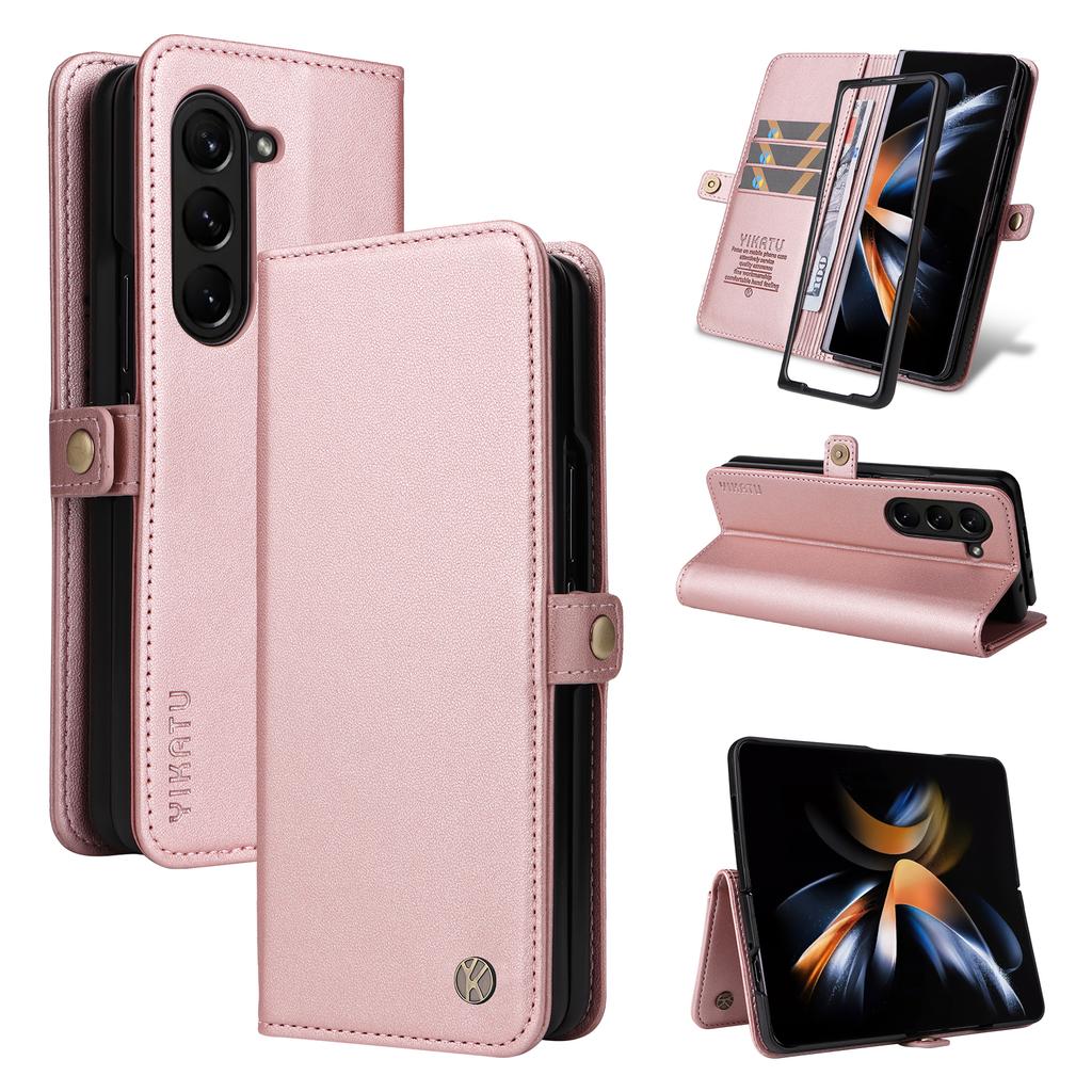 Magnetyczne etui z klapką na portfel dla Samsung Galaxy Z Fold 7 6 | Ultralekkie etui premium klasy luksusowej dla Samsung Galaxy Z Fold 5 4 3