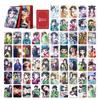 Anime Laser Lomo Cards Cartoon Character Holographic Photocard Kawaii Stationery Gift