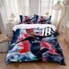 Set Biancheria da Letto Caldo Calcio N-NeymarS Decorazione Camera da Letto Bambini Singolo Matrimoniale Grande Formato Copripiumino Set per Adulti Ragazzi Ragazze