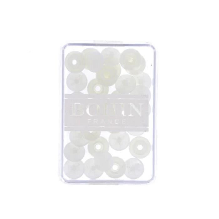 Bouton pression - BOHIN - 9mm - Couleur: Blanc - Plastique - Magique