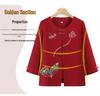 Mom's Stylish Chinese-Style Summer Top: Elegant Fake Two-Piece for Women and Grandmas
