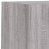 4 Piece TV Wall Unit with LED Lights Grey Sonoma