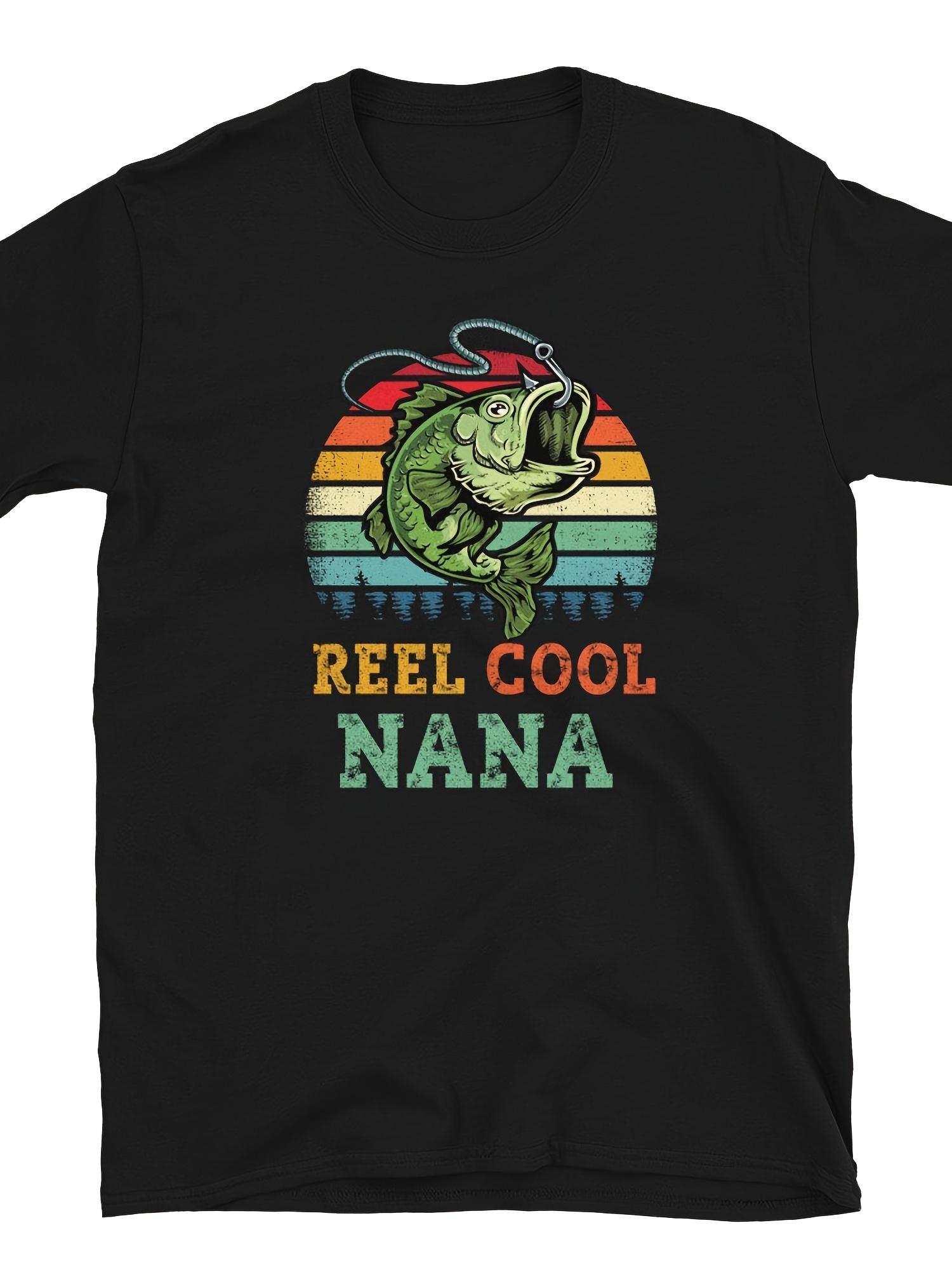 REEL COOL NANA Fishing T-shirt - 100% Pure Cotton XXXXL