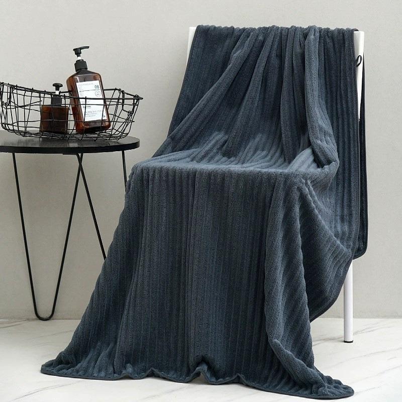 1pcs Thickened Enlarged Coral Fleece Adult Bath Towel Soft and Absorbent Not Easy To Shed Hair Household Shower Towels Sports Beach Washcloths