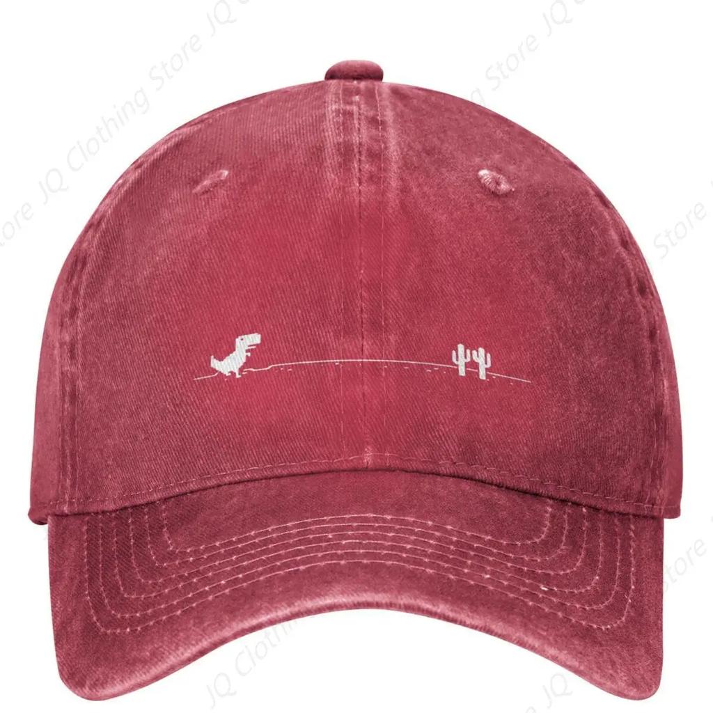 Dinosaur Casual Baseball Cap Spring Trex Cactus Offline Game Trucker Hat Sun Visor Hunting Cap Women Men Baseball Caps