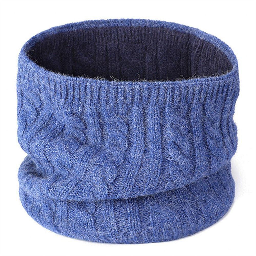 Thick Knitted Neck Gaiter Keep Warm Half Face Mask Fashion Cold-proof Collar  Winter