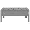 4 Piece Garden Lounge Set Solid Pine Wood Grey