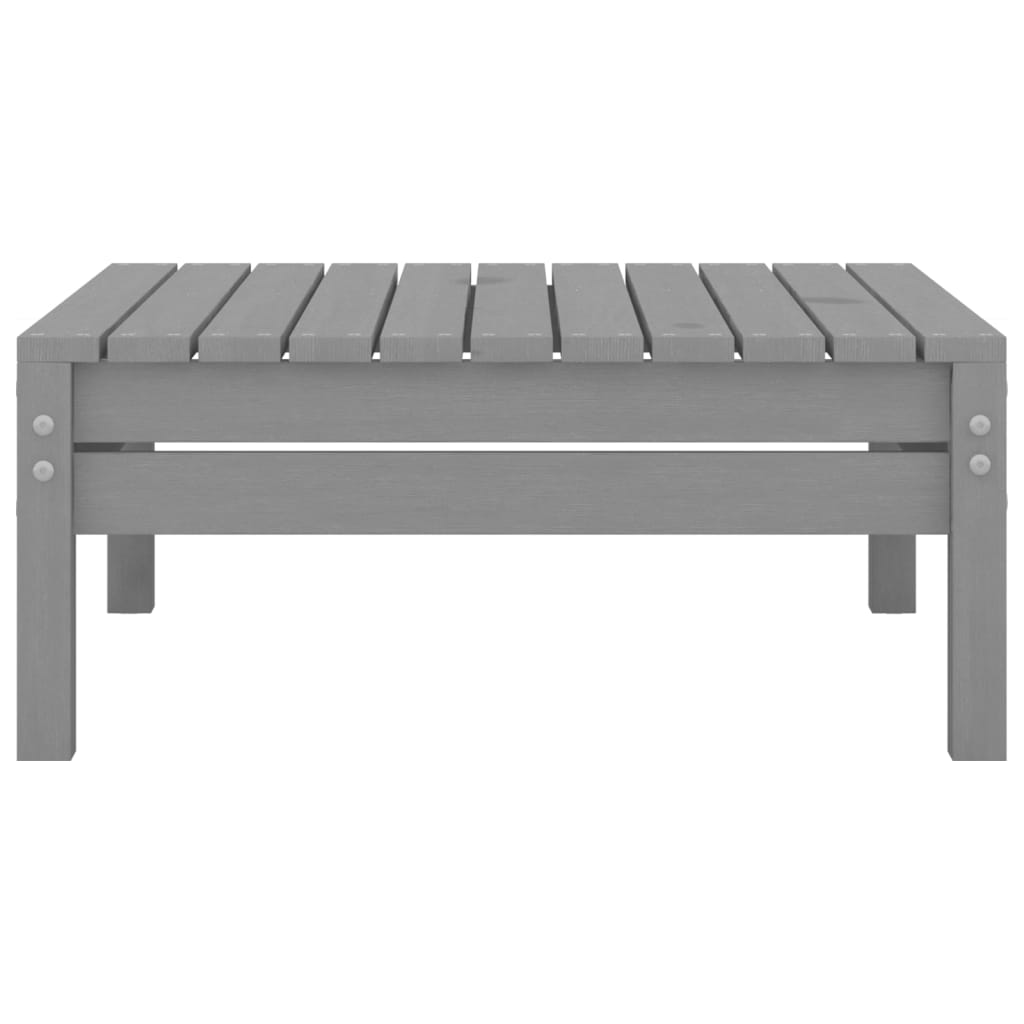 4 Piece Garden Lounge Set Solid Pine Wood Grey
