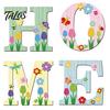 Holiday Atmosphere Home Accents 4Pcs/Set Rustic HOME Sign, Christmas Wooden Wall Decor 2D Flat Decorative Seasonal Signs for Door Snowflake
