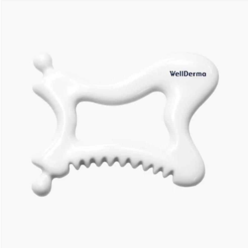 WellDerma / Керамический Гуаша для лица и тела / Традиционный успокаивающий массажный инструмент / Сделано в Корее