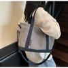 Canvas Bag Women's Large-capacity New Summer Versatile Messenger Bag Casual Portable College Student Tote Bag